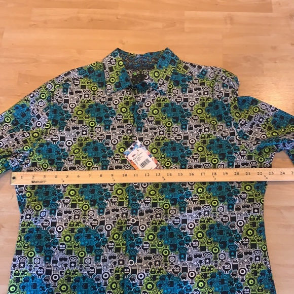 ROBERT GRAHAM Hannam Classic long sleeve button Shirt Medium NEW $198 - Picture 8 of 9